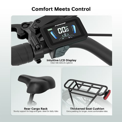 Foride Urbano 1 elektriskais velosipēds, 250 W, 36 V 13 Ah Foride Urbano 1 elektriskais velosipēds, 250 W, 36 V 13 Ah